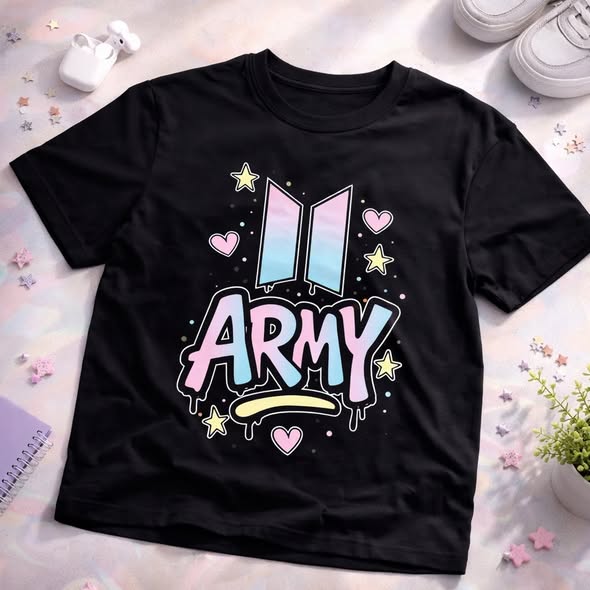 Camiseta Adulto BTS Premium – Diseño Exclusivo K-Pop | Estilo Urbano y Moderno