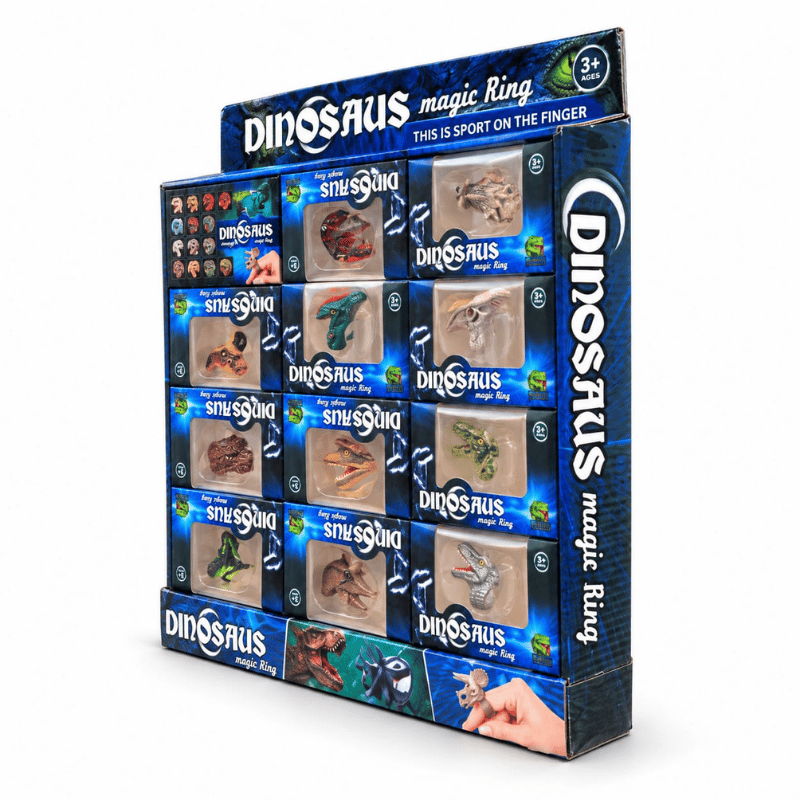 SET DE ANILLOS DE DINOSAURIO 2