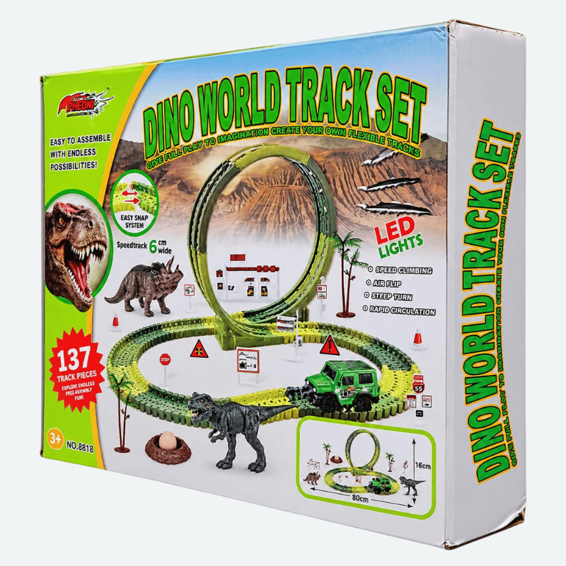 PISTA DE CARRERA CON DINOSAURIO 2