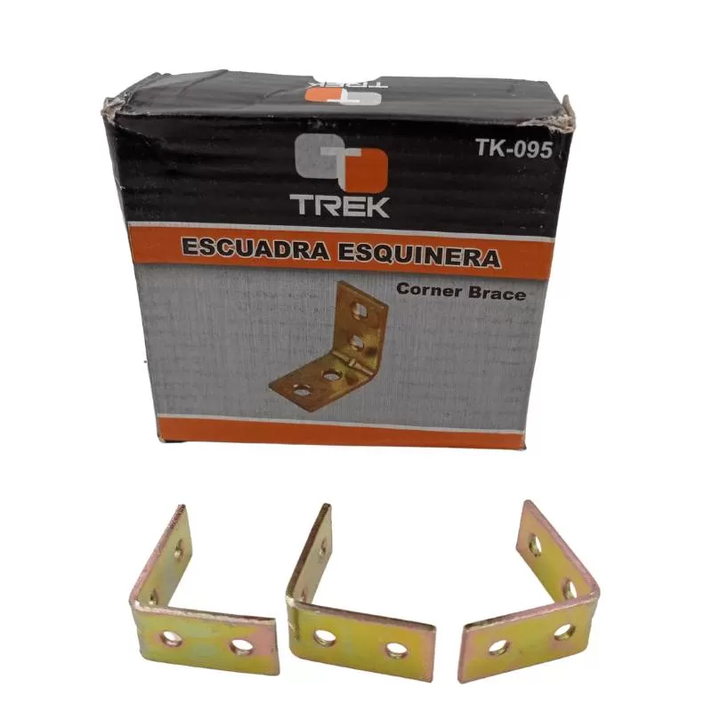ESCUADRA DE METAL 30X30MM CAJA X 100 UNIDADES