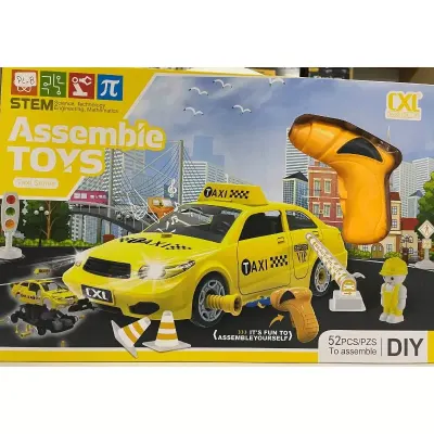 SET CARRO TAXI DE LLANTAS DESMONTABLES