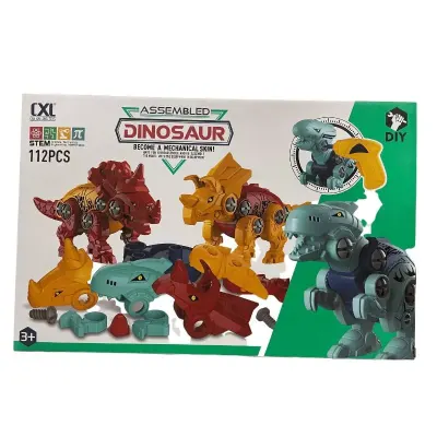 JUEGO DE HUEVOS DE DINOSAURIO AUTO MONTABLE