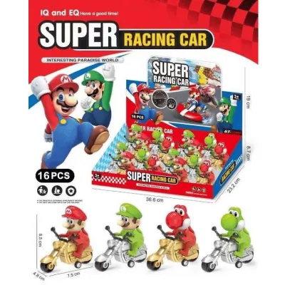 SET MARIO EN MOTO X 16 UNIDADES