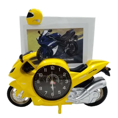 RELOJ DE MOTO CON PORTA RETRATO