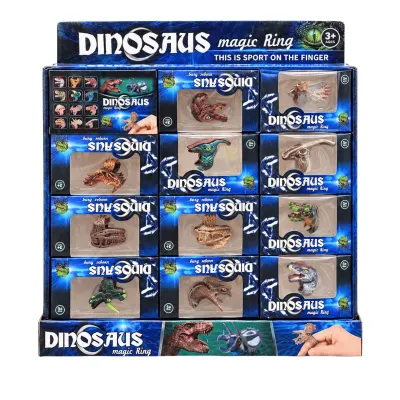 SET DE ANILLOS DE DINOSAURIO